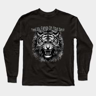 Angry and Possessed Roaring Tiger Long Sleeve T-Shirt